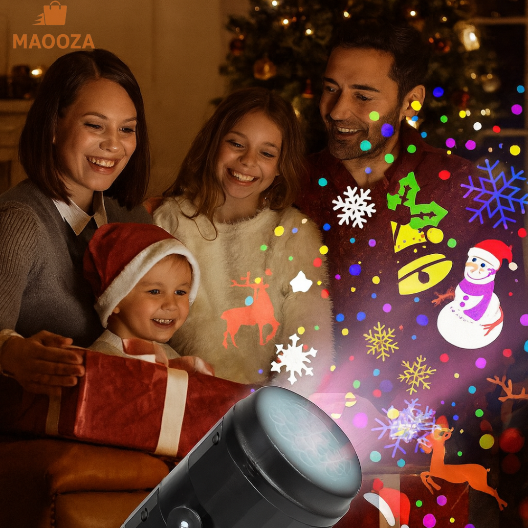 Proyector de Luces Multicolor de Navidad