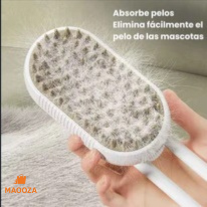 Cepillo a vapor recargable 4 en 1 para mascotas