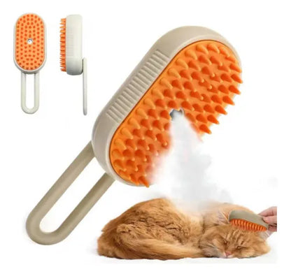 Cepillo a vapor recargable 4 en 1 para mascotas